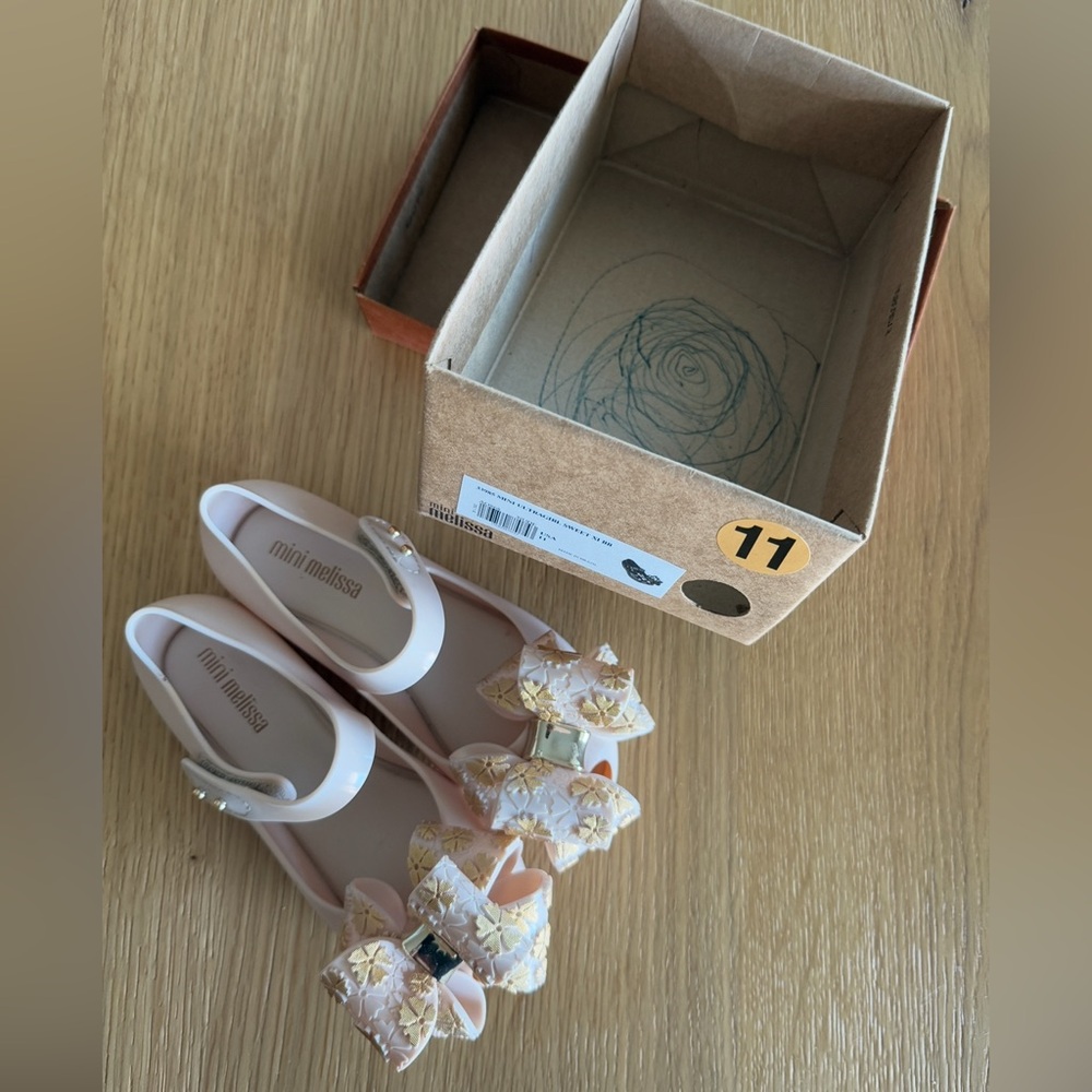 Mini Melissa Ultra Sweet Ballerina Shoe - Picture 3 of 3